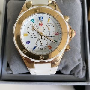 Michele White Jelly Tahitian Chronograph watch